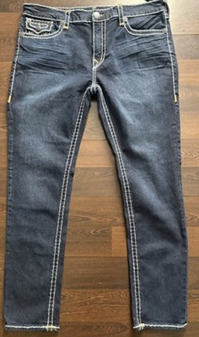 NWT True Religion Rocco Super T 40 Columbia St Dark Wash